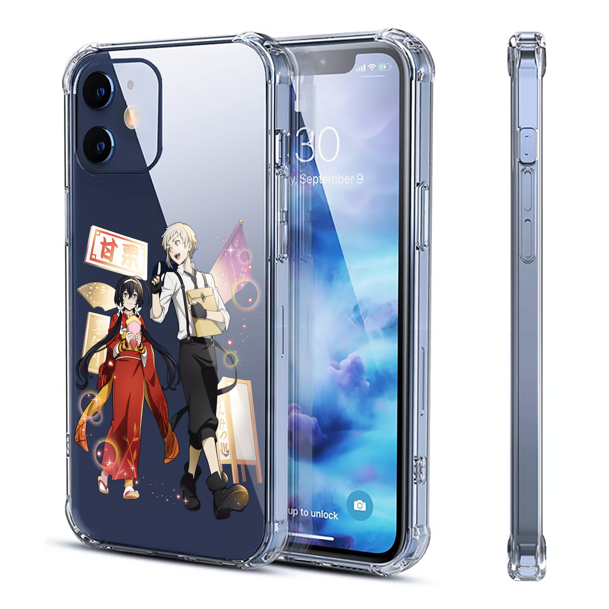 （画像用） 文豪ストレイドッグス Bungo Stray Dogs 【iPhone 12シリーズ対応】透明スマホケース（クリアソフトケース）